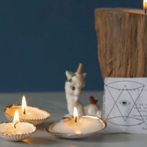 DIY Kit, Gilded Seashell Candle Making Kit